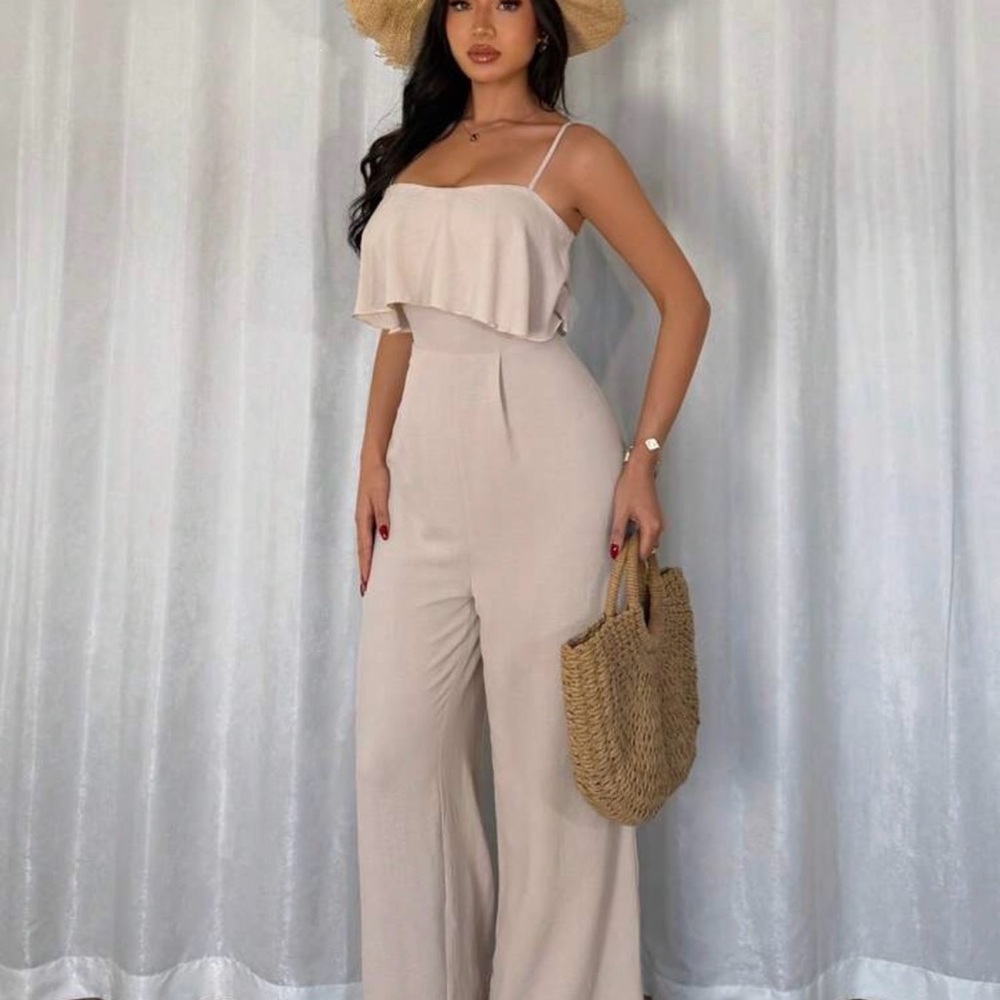 Elegant Cream Jumpsuit